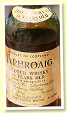 Laphroaig 14 yo (91.4 US proof, OB, Carlton Import for USA, 1950s) Laphroaig 14 yo (91.4 US proof, OB, Carlton Import for USA, 1950s)