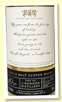 Linkwood 10 yo 2011/2022 (52.2%, The Whisky Exchange '50th Anniversary', refill hogshead + bourbon barrel, 870 bottles) Linkwood 10 yo 2011/2022 (52.2%, The Whisky Exchange '50th Anniversary', refill hogshead + bourbon barrel, 870 bottles)