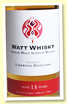 Linkwood 13 yo 2007/2021 (59.3%, Watt Whisky, hogshead, 229 bottles) Linkwood 13 yo 2007/2021 (59.3%, Watt Whisky, hogshead, 229 bottles)