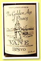 Long Pond 38 yo 1983/2022 (52.5%, Distilia, The Golden Age of Piracy, Charles Vane, Jamaica, cask #8, 108 bottles) Long Pond 38 yo 1983/2022 (52.5%, Distilia, The Golden Age of Piracy, Charles Vane, Jamaica, cask #8, 108 bottles)