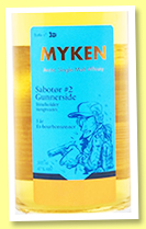 Myken 5 yo 'Sabotør #2 Gunnerside' (47%, OB, Norway, ex-bourbon, 2023) Myken 5 yo 'Sabotør #2 Gunnerside' (47%, OB, Norway, ex-bourbon, 2023)