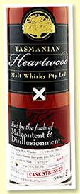 Nant 'Fed by the fuels of malcontent & disillusionment' (58.5%, Heartwood, two sherry casks with a tawny port finish, 250 bottles) Nant 'Fed by the fuels of malcontent & disillusionment' (58.5%, Heartwood, two sherry casks with a tawny port finish, 250 bottles)