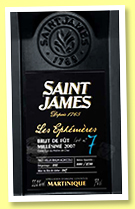 Saint James 14 yo 2007/2022 'Les Ephémères Lot n°7' (54.3%, OB, Martinique, agricole, American oak, 2,720bottles)