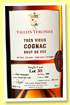 Vallein Tercinier 'Lot 30' (40.6%, OB, petite champagne, 238 bottles, 2023) Vallein Tercinier 'Lot 30' (40.6%, OB, petite champagne, 238 bottles, 2023)
