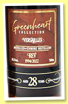 Versailles at Enmore 28 yo 1994/2022 'REV' (50.2%, Distilia, Greenheart Collection, Guyana, cask #25, 201 bottles) 