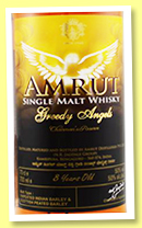Amrut 8 yo 'Greedy Angels' (50%, OB, ex-bourbon, 1,350 bottles, 2017) Amrut 8 yo 'Greedy Angels' (50%, OB, ex-bourbon, 1,350 bottles, 2017)