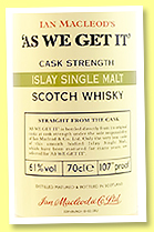 As We Get It 'Islay' (61%, Ian Macleod, 2021) 