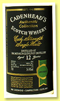 Balmenach-Glenlivet 12 yo 2004/2017 (54.4%, Cadenhead, bourbon hogshead, 258 bottles) 