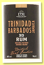 British West Indies 'XO' (46%, 1731 Rum, +/-2022) 