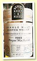 Bunnahabhain 1989/2015 (43.4%, Berry Brothers, cask #5738, hogshead, 115 bottles)
Bunnahabhain 1989/2015 (43.4%, Berry Brothers, cask #5738, hogshead, 115 bottles)