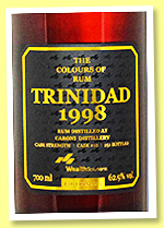 Caroni 24 yo 1998/2022 (62.9%, The Colours of Rum, Wealth Solutions, Trinidad, No.3, 251 bottles) 