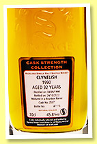 Clynelish 32 yo 1990/2022 (45.8%, Signatory Vintage, Cask Strength Collection, bourbon barrel, cask #3507, 115 bottles) Clynelish 32 yo 1990/2022 (45.8%, Signatory Vintage, Cask Strength Collection, bourbon barrel, cask #3507, 115 bottles)