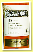Cragganmore 15 yo '150th Anniversary' (48.5%, OB, Distillery Exclusive, 2019) Cragganmore 15 yo '150th Anniversary' (48.5%, OB, Distillery Exclusive, 2019)