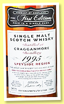 Cragganmore 26 yo 1995/2022 (54.7%, Hunter Laing, The First Editions, sherry butt, cask #HL 19119, 300 bottles) Cragganmore 26 yo 1995/2022 (54.7%, Hunter Laing, The First Editions, sherry butt, cask #HL 19119, 300 bottles)