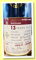 Dailuaine 13 yo 2009/2022 (46.5%, House of MacCallum, bio Pomerol cask finish, cask #6015-17, 1010 bottles) Dailuaine 13 yo 2009/2022 (46.5%, House of MacCallum, bio Pomerol cask finish, cask #6015-17, 1010 bottles)