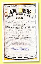 Dumbarton 40 yo 1964 (52,1% Clan Denny, Hunter Hamilton, cask #HH1891, +/-2005) Dumbarton 40 yo 1964 (52,1% Clan Denny, Hunter Hamilton, cask #HH1891, +/-2005)