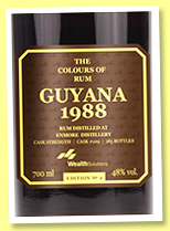Enmore 33 yo 1988/2022 (48%, The Colours of Rum, Guyana, cask #109, 185 bottles) Enmore 33 yo 1988/2022 (48%, The Colours of Rum, Guyana, cask #109, 185 bottles)