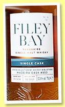 Filey Bay 2018/2023 'Madeira' (53.6%, OB for Whisky Bibliothek, England, cask #950, 288 bottles) Filey Bay 2018/2023 'Madeira' (53.6%, OB for Whisky Bibliothek, England, cask #950, 288 bottles)