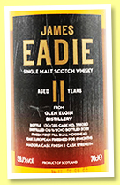 Glen Elgin 11 yo 2010/2022 (59.1%, James Eadie, UK, Bual Madeira cask finish, cask #3580020, 325 bottles) Glen Elgin 11 yo 2010/2022 (59.1%, James Eadie, UK, Bual Madeira cask finish, cask #3580020, 325 bottles)