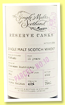 Glencadam 11 yo 2011/2022 'Reserve Cask Parcel NO.10' (48%, Elixir Distillers, The Single Malts of Scotland, 4 casks)