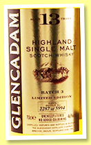 Glencadam 13 yo 2003/2017 'The Reawakening' (46%, OB, 5,994 bottles)