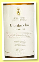 Glenfarclas 15 yo 1967/1983 (70°proof, Averys of Bristol, 75cl)