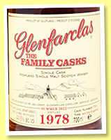 Glenfarclas 1978/2022 (44.6%, OB, Family Casks, fourth-fill hogshead, cask #755, 84 bottles)