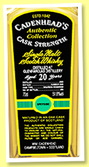 Glenfarclas 20 yo 2003/2023 (51.8%, Cadenhead, Authentic Collection, bourbon hogshead, 264 bottles) Glenfarclas 20 yo 2003/2023 (51.8%, Cadenhead, Authentic Collection, bourbon hogshead, 264 bottles)