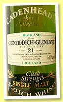 Glenfiddich-Glenlivet 21 yo 1973/1994 (54.9%, Cadenhead, Authentic Collection) Glenfiddich-Glenlivet 21 yo 1973/1994 (54.9%, Cadenhead, Authentic Collection)