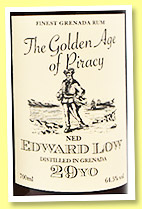 Grenada 29 yo 1993/2023 'Edward Ned Low' (64.5%, Distilia, The Golden Age of Piracy, cask #14, 226 bottles) Grenada 29 yo 1993/2023 'Edward Ned Low' (64.5%, Distilia, The Golden Age of Piracy, cask #14, 226 bottles)