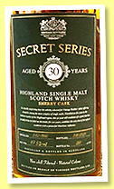 Highland Single Malt 30 yo 1990/2021 (47.5%, Vintage Bottlers, Secret Series 1, sherry cask, 325 bottles) 
