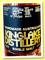 Kinglake 'O'Grady's Stand Full Noise' (61%, OB, Australia, ex-bourbon, +/-2023) Kinglake 'O'Grady's Stand Full Noise' (61%, OB, Australia, ex-bourbon, +/-2023)