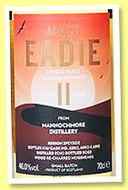 Mannochmore 11 yo 2010/2022 (46%, James Eadie, UK, small batch, The Rising Sun, recharred hogsheads) Mannochmore 11 yo 2010/2022 (46%, James Eadie, UK, small batch, The Rising Sun, recharred hogsheads)
