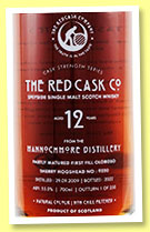 Mannochmore 12 yo 2009/2022 (55%, The Red Cask Co., sherry hogshead, cask #9320, 250 bottles) Mannochmore 12 yo 2009/2022 (55%, The Red Cask Co., sherry hogshead, cask #9320, 250 bottles)