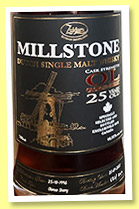 Millstone 25 yo 1996/2022 (44.92%, OB, Netherlands, for Canada, oloroso sherry cask, 244 bottles) Millstone 25 yo 1996/2022 (44.92%, OB, Netherlands, for Canada, oloroso sherry cask, 244 bottles)
