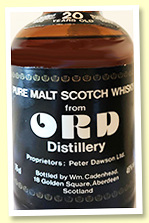 Ord 20 yo 1962/1983 (92 US proof, Cadenhead 'dumpy', for USA) Ord 20 yo 1962/1983 (92 US proof, Cadenhead 'dumpy', for USA)