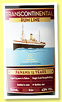 Panama 15 yo (43%, Transcontinental Rum Line for Navigate World Whisky, cask #PA15sPMD93, 160 bottles, 2021)