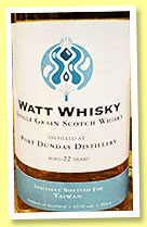 Port Dundas 22 yo (57.1%, Watt Whisky, Taiwan Exclusive, barrel, 2023) Port Dundas 22 yo (57.1%, Watt Whisky, Taiwan Exclusive, barrel, 2023)