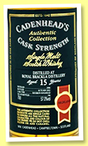 Royal Brackla 15 yo 2006/2022 (57%, Cadenhead, Authentic Collection, bourbon hogshead, 186 bottles) Royal Brackla 15 yo 2006/2022 (57%, Cadenhead, Authentic Collection, bourbon hogshead, 186 bottles)