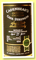 Speyside-Glenlivet 27 yo 1991/2018 (48.8%, Cadenhead, Authentic Collection, bourbon hogshead, 318 bottles)