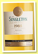 The Singleton of Dufftown 37 yo 1985/2023 (47.7%, OB, Prima & Ultima, American oak hogshead, 511 bottles) The Singleton of Dufftown 37 yo 1985/2023 (47.7%, OB, Prima & Ultima, American oak hogshead, 511 bottles)