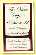 Vallein Tercinier 'L'attente 52' (43.9%, OB for Jack Tar & Lux Coin, grande champagne, 2023) Vallein Tercinier 'L'attente 52' (43.9%, OB for Jack Tar & Lux Coin, grande champagne, 2023)