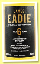 Ardnamurchan 6 yo 2016/2023 (61.2%, James Eadie, wood refill barrel, cask #911, 262 bottles) Ardnamurchan 6 yo 2016/2023 (61.2%, James Eadie, wood refill barrel, cask #911, 262 bottles)