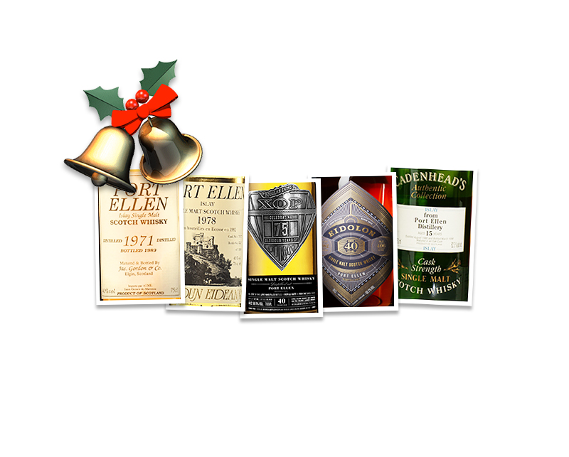 A quintet of Port Ellen from 1971 to 1982 A quintet of Port Ellen from 1971 to 1982