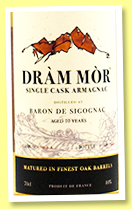 Baron de Sigognac 10 yo (40%, Dram Mor, armagnac, cask #12.2.2, 360 bottles, 2023)