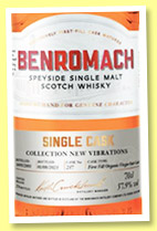 Benromach 22 yo 2001/2023 'Organic' (57.9%, OB, LMDW New Vibrations, virgin oak cask, cask #237, 274 bottles) Benromach 22 yo 2001/2023 'Organic' (57.9%, OB, LMDW New Vibrations, virgin oak cask, cask #237, 274 bottles)