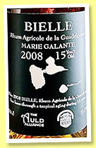 Bielle 15 yo 2008/2023 (51.8%, The Auld Alliance and Famille Ricci, Marie-Galante, agricole) Bielle 15 yo 2008/2023 (51.8%, The Auld Alliance and Famille Ricci, Marie-Galante, agricole)