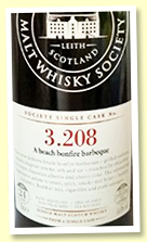 Bowmore 24 yo 1989 (54.4%, Scotch Malt Whisky Society #3.208 'A beach bonfire barbeque', refill hogshead, 254 bottles) Bowmore 24 yo 1989 (54.4%, Scotch Malt Whisky Society #3.208 'A beach bonfire barbeque', refill hogshead, 254 bottles)
