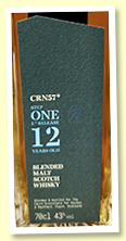 CRN57 12 Year Old Blended Malt (43%, Gordon & MacPhail for The Cairn, 2023) 