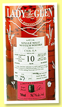 Caol Ila 10 yo 2013/2023 (56.7%, Lady of the Glen, Ruby Port finish, cask # #316112, 299 bottles) 